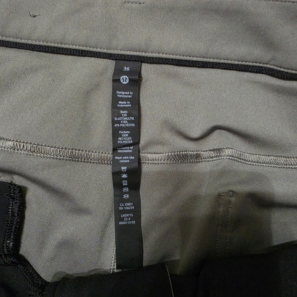Lululemon Men's Size 36 ABC Classic Pants Green Elevated Preppy Casual - Picture 3 of 8